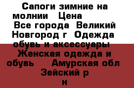 Сапоги зимние на молнии › Цена ­ 5 900 - Все города, Великий Новгород г. Одежда, обувь и аксессуары » Женская одежда и обувь   . Амурская обл.,Зейский р-н